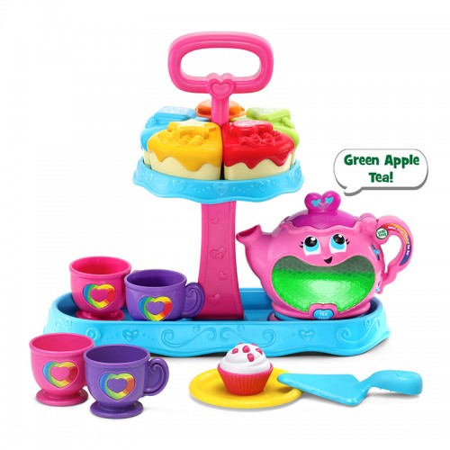 LeapFrog Musical Rainbow Tea Party Deluxe | Sweet Treats Musical Tea Set | Role Play Toy | 1-3 years